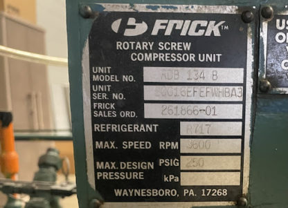 Frick Ammonia Compressor Model Rwb-134b (4)