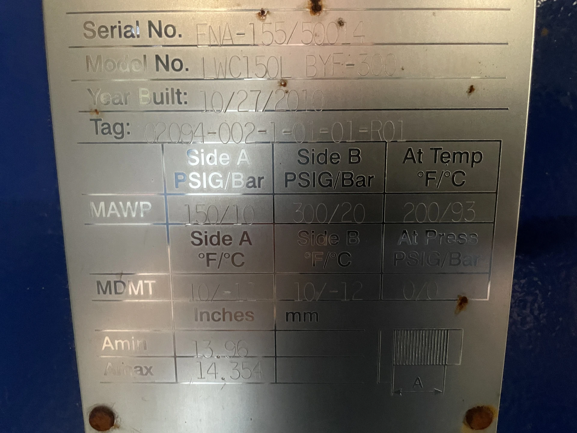 GEA Plate and Frame Heat Exchanger : Ton 180 : Ammonia : Item #V21211 - Image 6