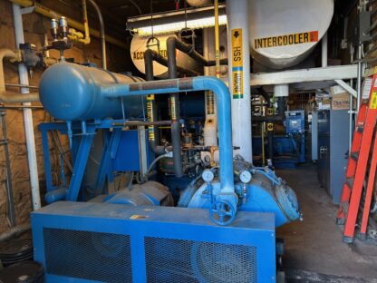 Vilter 130 - 140 TON Ammonia Plant with 456 XL compressor , Evapco Condenser , HPR ,  Accumulator and Intercooler: Item#: P84688 - Image 3