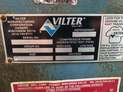 Vilter ammonia reciprocating compressor package Model VMC 452 XL with 40 HP motor item: Item#: C99029 - Image 3