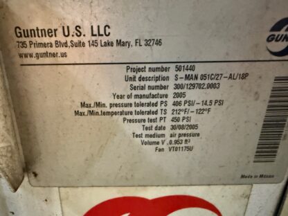 Guntner 10 Ton Medium Temp-2 Fan Ammonia Evaporator: Item# E58203 - Image 15
