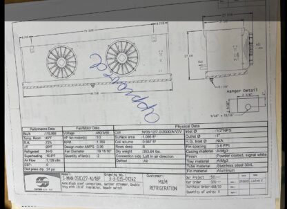 Guntner 10 Ton Medium Temp-2 Fan Ammonia Evaporator: Item# E58203 - Image 14