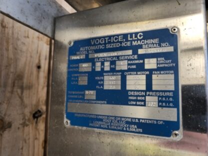 Vogt Tube Ice Machine: Model: P18AL: Item# ICE - Image 3