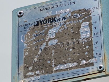 York Vertical Recirculator  Vessel: Size: 36” X 9’ tall: Item#:  V43349 - Image 19