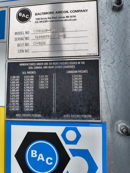 BAC 200 Ton Ammonia Condenser: Item# CT94714 - Image 8