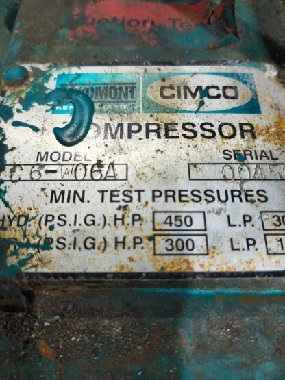 Mycom reciprocating compressors: Model N6WB: Item#: C55412 - Image 3