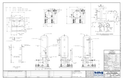 48" Vertical  Ammonia / CO2 Recirculator with 2 pumps: Item#: V23420 - Image 5