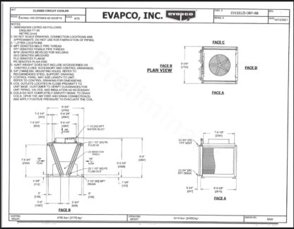 Evapco Closed circuit cooler 34 Tons 10 HP: Item# CT89110 - Image 5