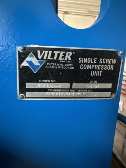 VSM 601 Single  Screw compressor package :  Item#:C89891 - Image 4