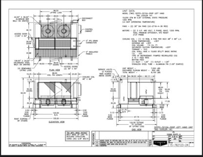 Evapco 2 fan Penthouse evaporator Units: 20 Ton: Item#: E23431 - Image 4