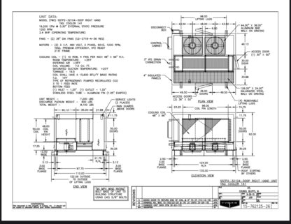 Evapco 2 fan Penthouse evaporator Units: 20 Ton: Item#: E23431 - Image 5