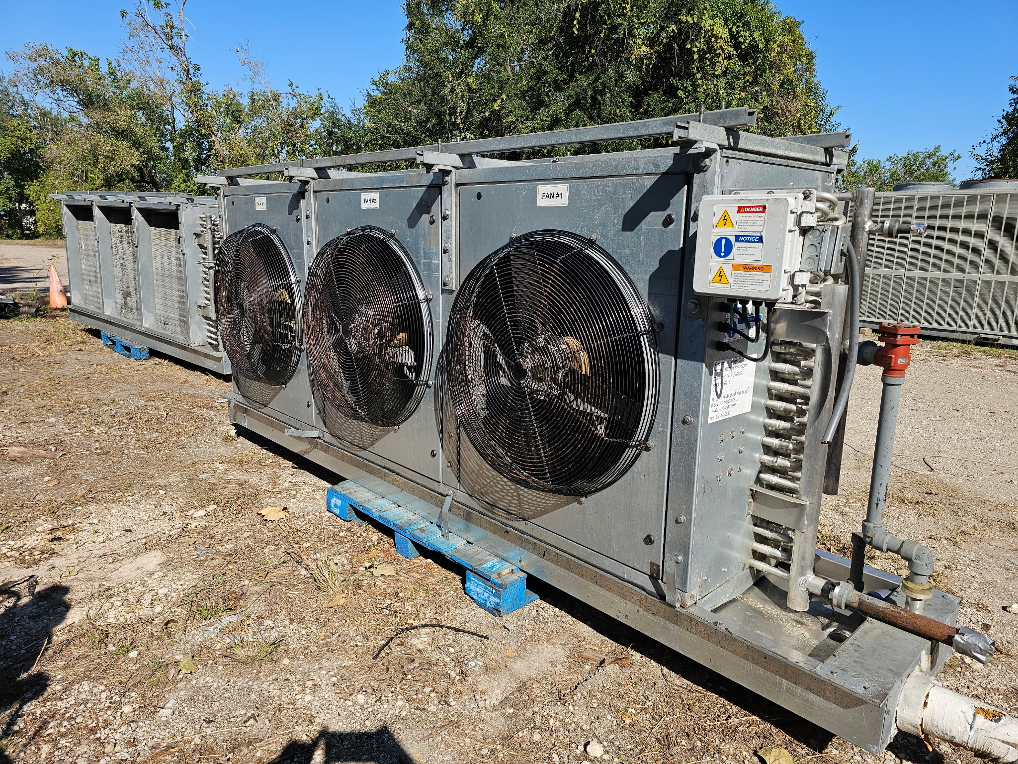 Colmac Coil 3 fan 13 Ton medium temp ammonia evaporators - E 77771 - Image 3